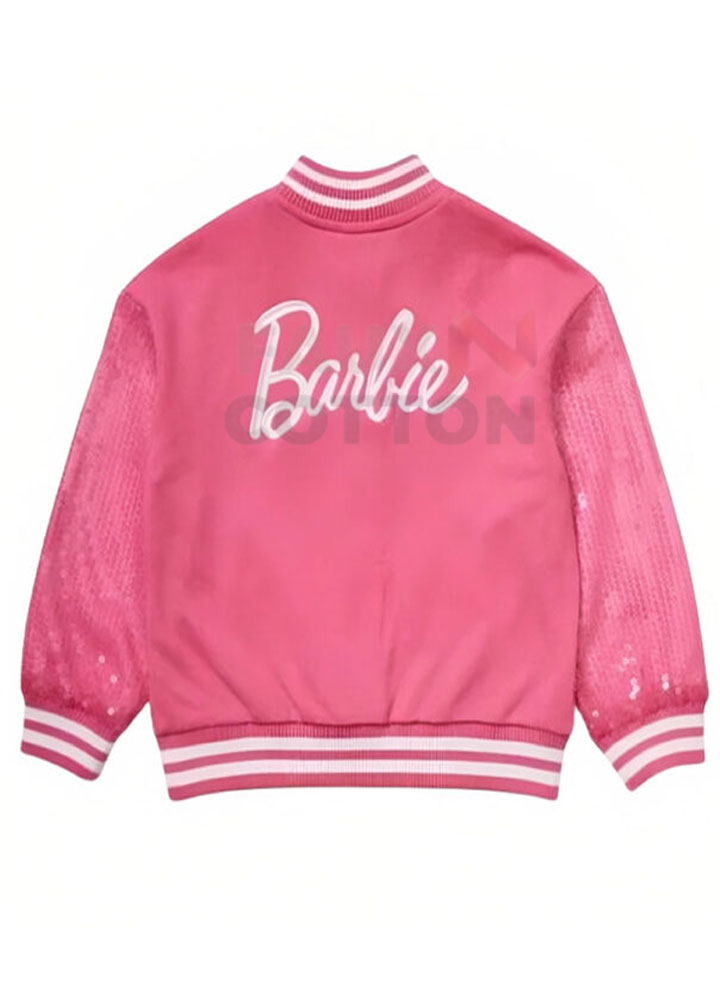 Barbie Pink Varsity Jacket